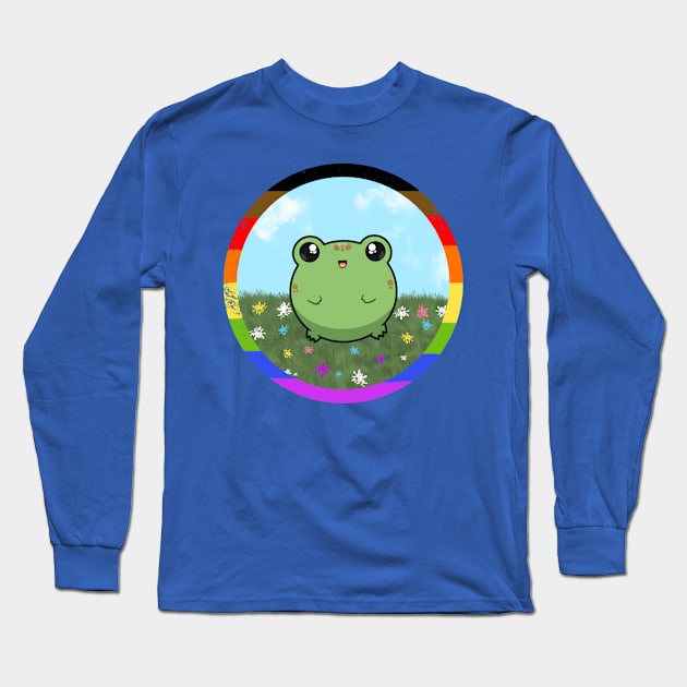 Pride Froggo (Philly) Long Sleeve T-Shirt by GummiFrogArt